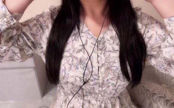【実写ASMR】清楚系ワンピース舌見せ耳舐め♡ – 2023_5_24